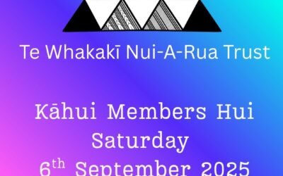 Kāhui Members Hui 6 Sept 2025 10am Whakakī Marae