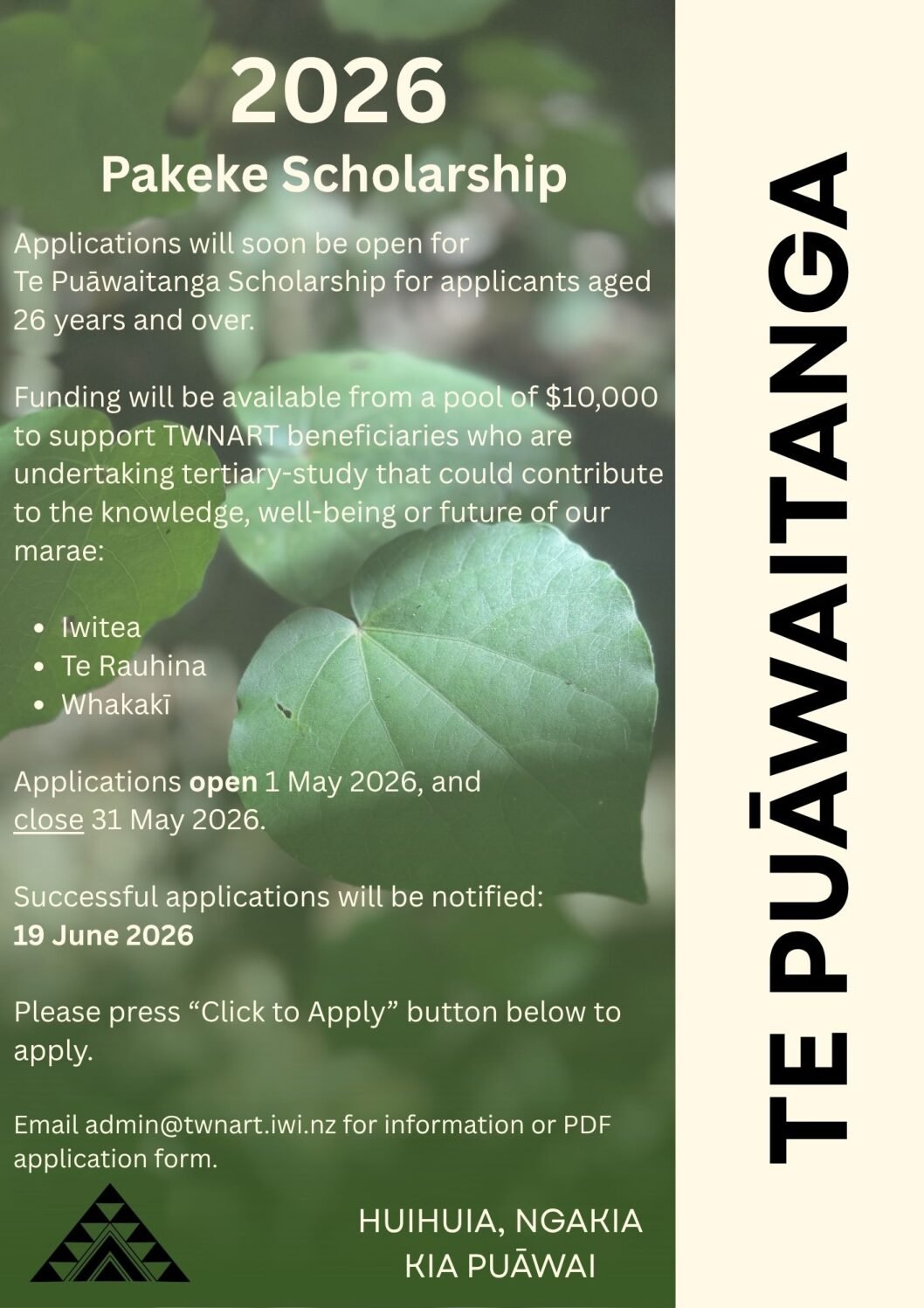 Te Puāwaitanga Scholarship Program